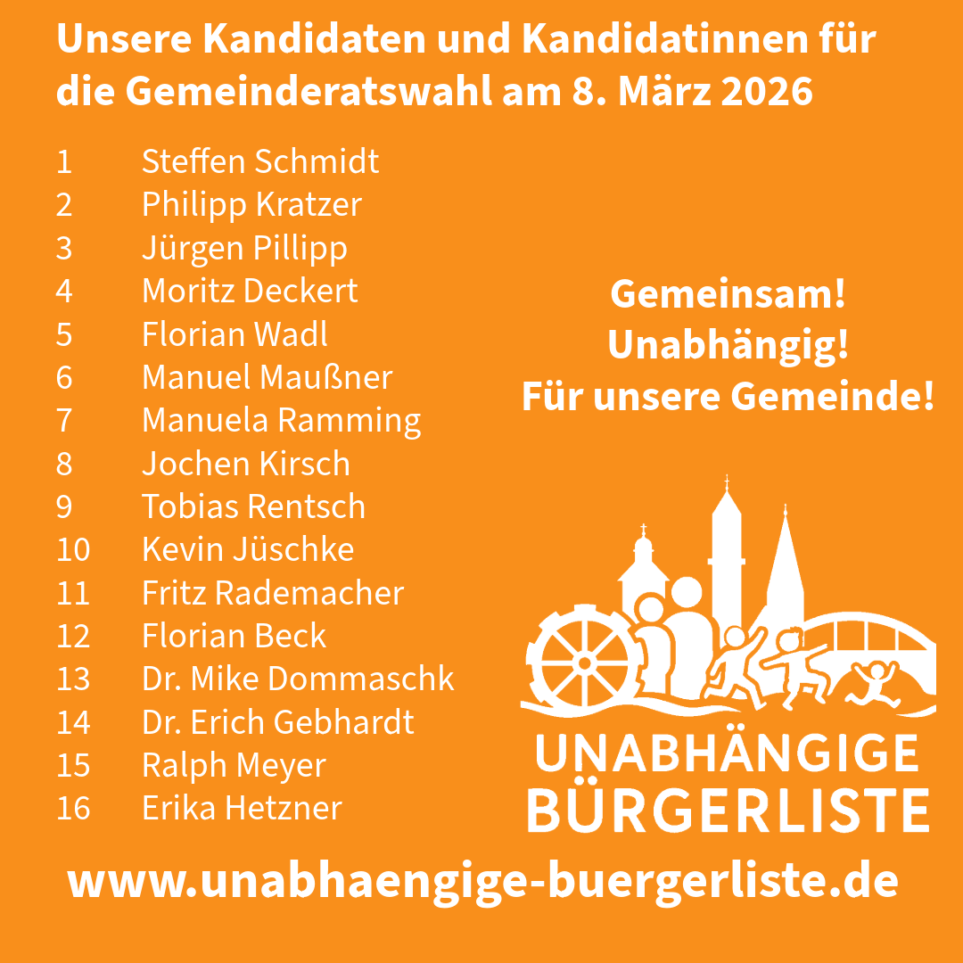 Unsere Kandidaten für den Gemeinderat